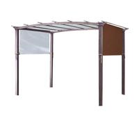 Snorvixre Toit de rechange pour pavillon - Tissu en polyester 190T imperméable - Convient à la plupart des terrasses extérieures - Toit de protection pour installation de protection sans outil