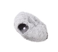 Snorvixre Tunnel de lit compact pour chat pour les voyages et l'utilisation domestique Tissu en peluche doux qui crée des lieux de refuge et de divertissement sûrs