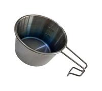 Snorvixre Vaisselle de camping multi-usages en acier inoxydable de 200 ml, solution alimentaire résistante à la chaleur, gobelet de randonnée pour activités de plein air, randonnée, bol