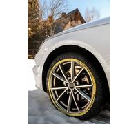 SNOVIT FIX&GO TEX PLUS Lot de 2 chaînes à neige en textile Taille XL pour tourisme, SUV, 4x4 et camionnette, certification ZT EN-16662-1.