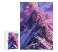 Snow-Capped Mountain Peaks Puzzle 1000 Pièces Educa Jouet en Bois Cadeau Unique Décoration Intérieure Jeu Éducatif Challenge Toy Adultes Et Enfants À Partir De 14 Ans 300 PCS