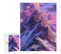 Snow-Capped Mountain Peaks Puzzle 1000 Pièces Educa Jouet en Bois Cadeau Unique Décoration Intérieure Jeu Éducatif Challenge Toy Adultes Et Enfants À Partir De 14 Ans 500 PCS