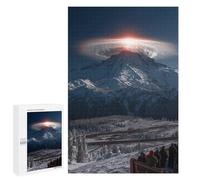 Snow-Capped Mountain Sunrise Puzzle 1000 Pièces Educa Jouet en Bois Cadeau Unique Décoration Intérieure Jeu Éducatif Challenge Toy Adultes Et Enfants À Partir De 14 Ans 1000 PCS