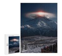 Snow-Capped Mountain Sunrise Puzzle 1000 Pièces Educa Jouet en Bois Cadeau Unique Décoration Intérieure Jeu Éducatif Challenge Toy Adultes Et Enfants À Partir De 14 Ans 500 PCS