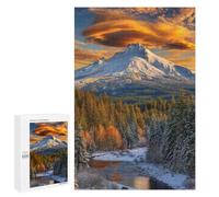 Snow-Capped Mountain Sunset Puzzle 1000 Pièces Educa Jouet en Bois Cadeau Unique Décoration Intérieure Jeu Éducatif Challenge Toy Adultes Et Enfants À Partir De 14 Ans 1000 PCS