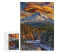 Snow-Capped Mountain Sunset Puzzle 1000 Pièces Educa Jouet en Bois Cadeau Unique Décoration Intérieure Jeu Éducatif Challenge Toy Adultes Et Enfants À Partir De 14 Ans 300 PCS
