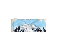Snow-capped Mountains Bandeau pour bébé fille - Bandeau en polyester doux et extensible, parfait pour les nouveau-nés de 0 à 6 mois, cadeau de bébé, accessoire photo