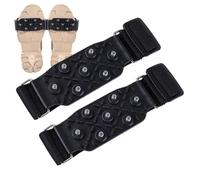 Snow Cleats Shoes - 7-Studs Traction Grippers, Adjustable Flexible Fit, Win | Adjustable Snow Grippers - Steel Stud Spikes, Stretch Rubber Harness, Universal Sole Attachment, Secure Heel Strap, Compact C