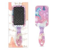 Snow Colore Brosse en crin de cheval céleste pour femme | Brosse à cheveux douce - Brosse à cheveux humides - Démêlante pour cheveux bouclés et épais