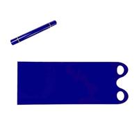 Snow Crazy Tapis de luge à neige flexible et léger enroulable portable, planche de ski avec poignées, tapis de luge à neige pour enfants et adultes, sports d'hiver de plein air (bleu foncé)