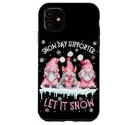 Snow Day Supporter Xmas Holiday Let It Snow Cute Three GNOME Coque pour iPhone 11