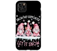 Snow Day Supporter Xmas Holiday Let It Snow Cute Three GNOME Coque pour iPhone 11 Pro Max