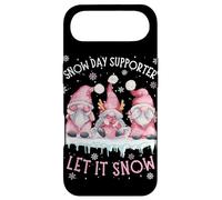 Snow Day Supporter Xmas Holiday Let It Snow Cute Three GNOME Coque pour iPhone Air