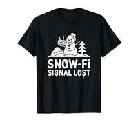 Snow FI Signal Lost Funny Winter Snowman WiFi T-Shirt