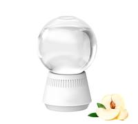 Snow Globe-Shaped Inverted Aromatherapy, 360-Degree Scent Dispersion with Natural Long-Lasting Fragrance for Home, Office, Bathroom & Car - 300ML Essential Oil Diffuser (White Peach)