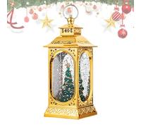 Snow House Lightnight - Christmas Snow Globe Lantern Light | Led Lantern Light | Vintage Snow Crystal Ball Lantern Night Light | Portable Night Light Snow Globe For Gate, Yard, Garden, Patio
