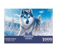 Snow HuskyPuzzle The Art of Colour: We are Better at Home - Cute Pets 1000 Pieces, Full Colour Series, Perfectly Matching Pieces, for Adults and Children from 12 Years 38x26cm/1000pcs
