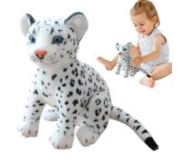 Snow Leopard Plush Animal Toy, Soft Stuffed Cheetah Plush Doll, Adorable for Boys and Girls, Cozy Decorative Stuffed Animal for Kids’ Rooms, for Animal Lovers and Collectors