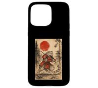 Snow Leopard Samurai Warrior Japanese Vintage Graphic Humor Coque pour iPhone 15 Pro Max