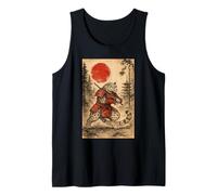 Snow Leopard Samurai Warrior Japanese Vintage Graphic Humor Débardeur