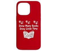 Snow Many Books Snow Little Time Reading Christmas Book Club Coque pour iPhone 14 Pro Max