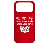 Snow Many Books Snow Little Time Reading Christmas Book Club Coque pour iPhone 17 Pro Max