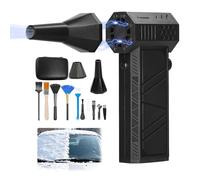 Snow Master Pro Mini Souffleur Turbo à 3 vitesses pour vent et neige rapide, batterie 8000 mAh, 130 000 tr/min, outil de retrait portable S-Now, ergonomique pour enlever efficacement la poussière sur