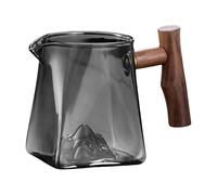 Snow Mountain Cup Carafe à café en verre, théière thermo-isolante, cafetière à verser | Verre à thermoisolé, machine à café en verre de 330 ml, récipient à café et