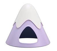 Snow Mountain Hamster Hideout | ABS Plastic Small Animal Shelter pour Les cobayes/Chinchillas/Hamsters Nains | Escape - Design de Preuve avec Un Trou d'entrée de 6 cm (Violet)