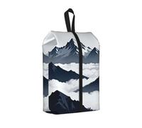 Snow Mountain Peak Sac à chaussures de voyage étanche pour valise Sac de rangement 3 en 1 pour baskets de gym