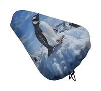 Snow Mountain Pingouin Housse de siège de vélo pour homme et femme Imperméable Coussin de siège de vélo réglable pour vélo d'extérieur