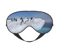 Snow Mountain Pingouin Sleep Eye Mas Design mis à jour Bloque la lumière Nuit Eye Blinder Hommes Femmes Travail Voyage