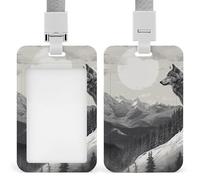 Snow Mountain Porte-badge avec cordon amovible, étanche pour bureau, lieu de travail