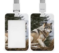 Snow Mountain - Porte-badge avec cordon amovible, étanche pour bureau, lieu de travail