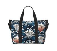 Snow Mountain Wild Wolf Sac de voyage à bandoulière résistant à l'eau, grand bagage à main avec sangle réglable, multi-compartiments pour la gym, les voyages, l'extérieur, Motif chinois, Taille unique