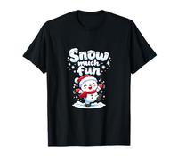 Snow Much Fun Kawaii Bonhomme de Neige Danse Graphique T-Shirt