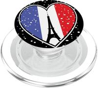 Snow Paris Hiver Tour Eiffel France Flocons de Neige Français PopSockets PopGrip pour MagSafe