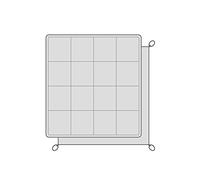 Snow Peak Alpha Breeze Ensemble Tapis et Drap de Tente, Noir, Taille Unique, Tapis de Sol et Tapis de Tente pour Tente Snow Peak Alpha Breeze, avec étui de Transport