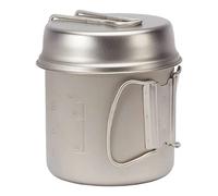 Snow Peak - Casserole de bivouac 1,4 L - Titanium Trek 1400 en Bois - Gris Gris