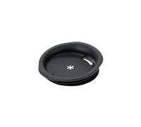 Snow Peak Couvercle en silicone pour tasse de 450 ml, noir, 100 x 20 mm, conçu pour s'adapter aux tasses à vide Snow Peak en acier inoxydable 450, Titanium Double Mug 450 et Titanium Single Mug 450