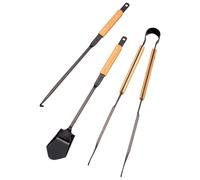 Snow Peak - Fire Tool Set Pro - Kit d'outils - black / wood