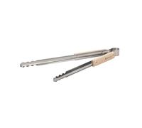 Snow Peak Pince à feu Unisexe, Acier Inoxydable/hêtre, 40x40x2.5cm