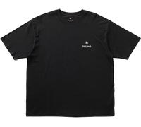 Snow Peak - T-shirt en coton biologique léger et confortable - Soft Cotton Relaxed Logo T-Shirt Black en Coton - Taille S - Noir Noir S