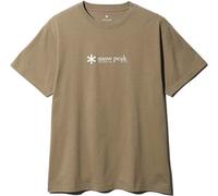 Snow Peak - T-shirt en coton biologique - Soft Cotton Logo Short Sleeve T-Shirt Pro. en Coton - Taille M - Beige Beige M