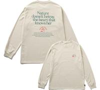 Snow Peak - T-shirt en polycoton - Living With Nature LS T-Shirt Ivory en Coton - Taille S - Beige Beige S