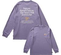Snow Peak - T-shirt en polycoton - Living With Nature LS T-Shirt Purple en Coton - Taille M - Violet Violet M
