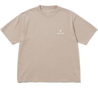 Snow Peak - T-shirt urbain en coton biologique léger - Soft Cotton Relaxed Logo T-Shirt Greige en Coton - Taille M - Beige Beige M