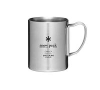 Snow Peak Tasse en acier inoxydable à double paroi 300 pour camping, randonnée, trekking
