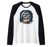 Snow Place Globe de Noël Confortable pour l'hiver Manche Raglan