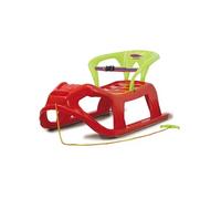 Jamara Snow Play 460366 Snow-Star 460366 Patins en métal Protection Contre Le basculement Dossier avec Sangle de sécurité 90 cm Rouge